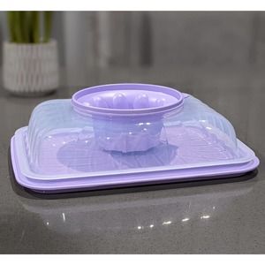 Tupperware Rectangular Jello Gelating Mold 3 Liters Sheer/ Lilac New